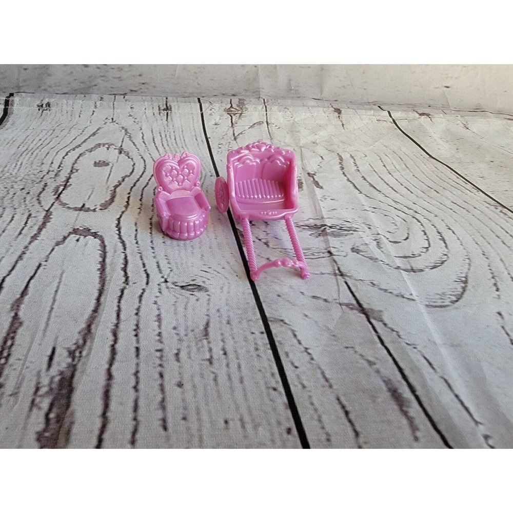 Vintage Polly Pocket coach swan Tiny Dreams Light Up Crystal Castle Replacement
